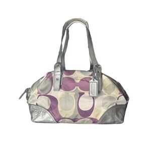 Coach Optic Convertible Scarf Print Carry All F17409